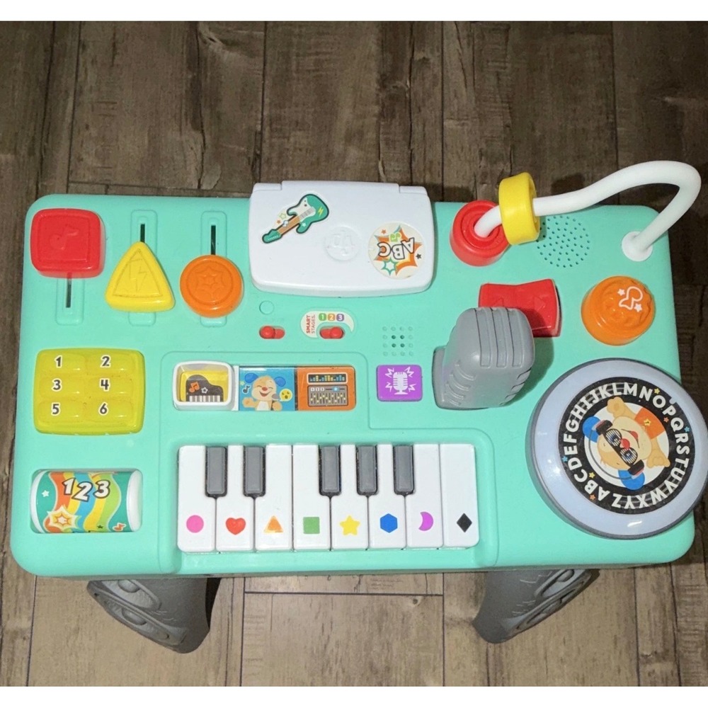 Fisher-Price Laugh & Learn Mix & Learn DJ Table Musical Activity Center WORKS